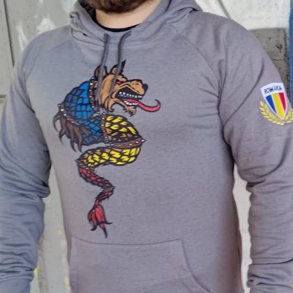 Hanorac Lup Dacic gri