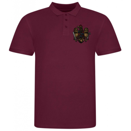 Tricou polo visiniu acvila