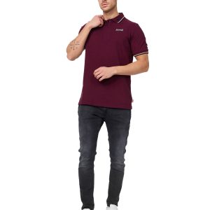 Tricou Lonsdale polo visiniu XXL